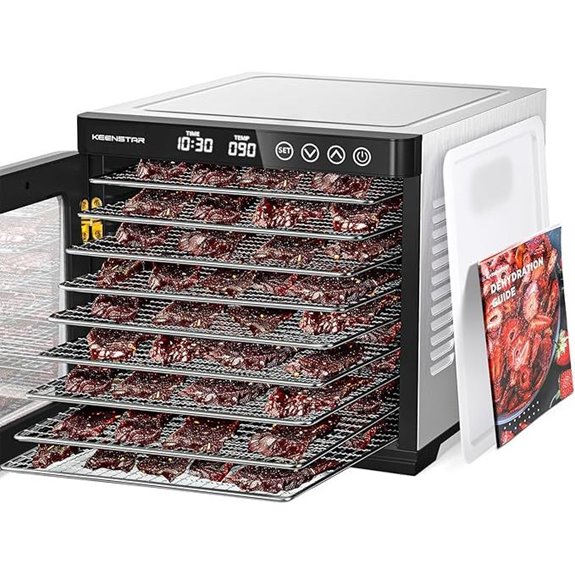 KEENSTAR Food Dehydrator with 9 Stainless Steel Trays