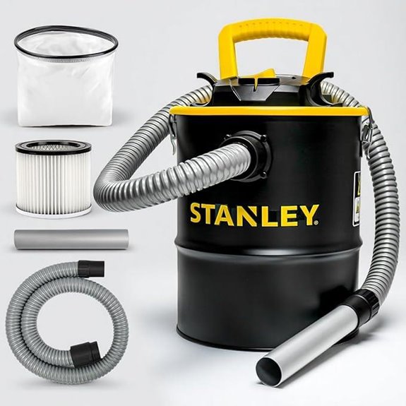 STANLEY 4-Gallon Ash Vacuum Cleaner with Motor