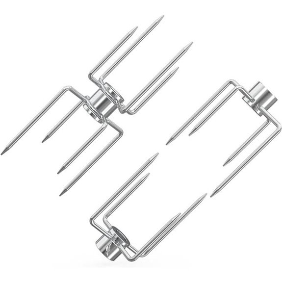 Rotisserie Meat Forks Set for Grills (3 pcs)