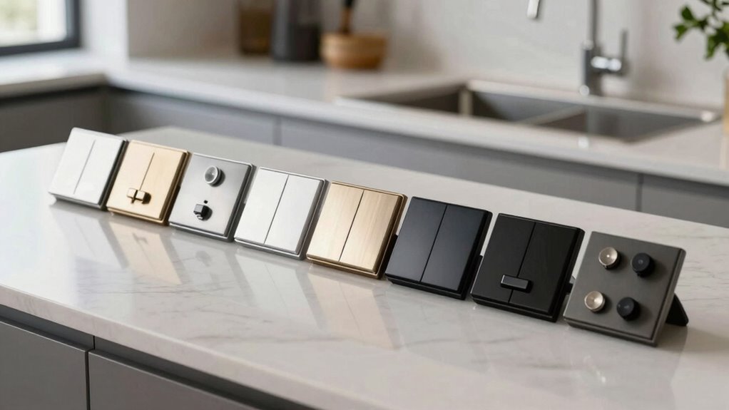 top garbage disposal air switches