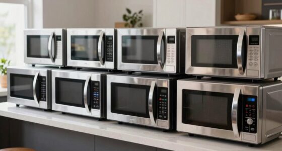 top large button microwaves