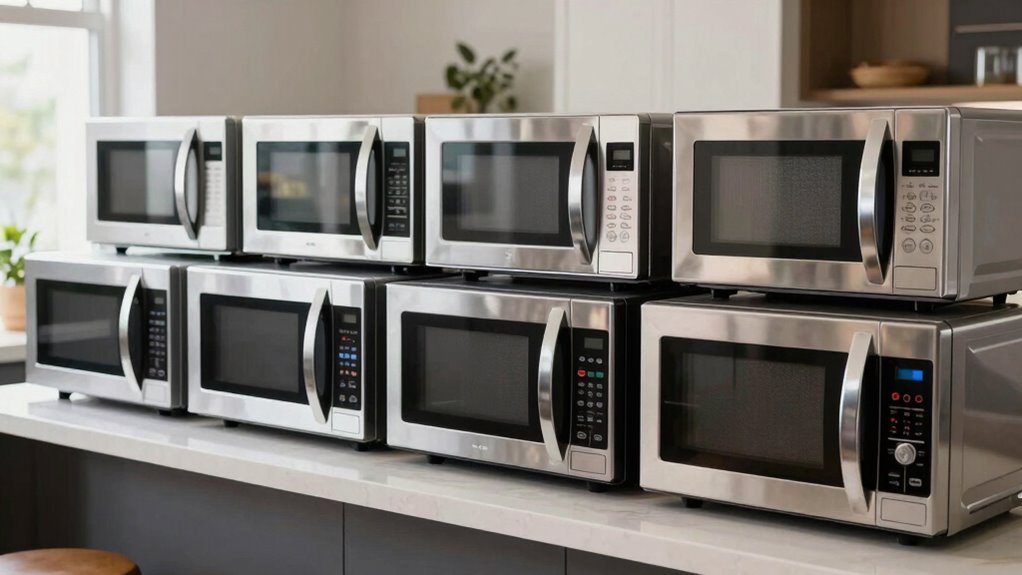 top large button microwaves