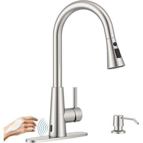 APPASO Touchless Kitchen Faucet with Soap Dispenser