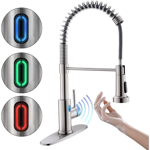 OWOFAN Touchless Kitchen Faucet with Pull Down Sprayer