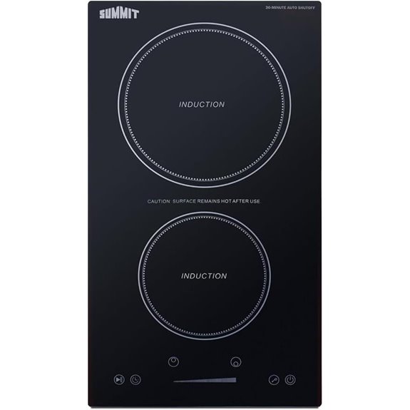 Summit 12 Induction Cooktop with 2 Cooking Zones