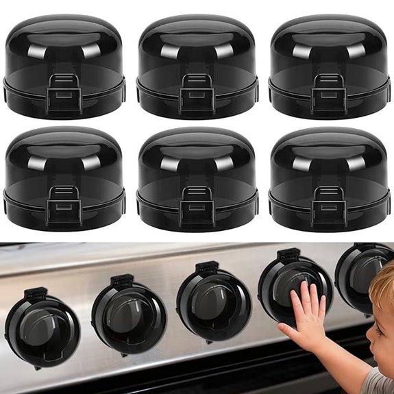 Stove Knob Safety Covers (6 Pack Universal)