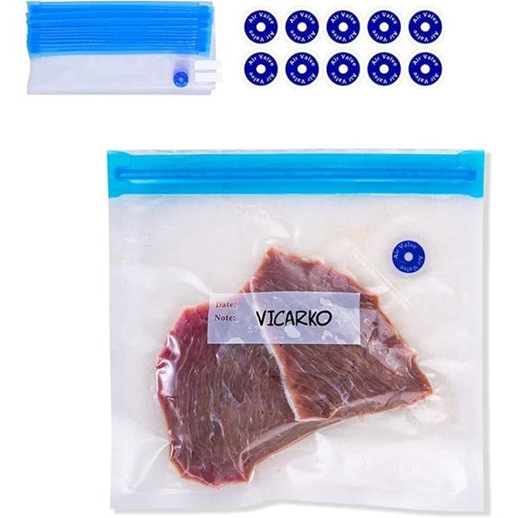 VICARKO Vacuum Zipper Bags for Food Storage