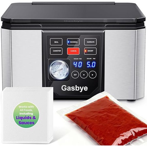 Chamber Vacuum Sealer with 30 Pre-Cut Bags