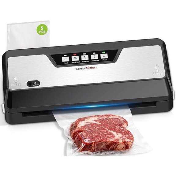 Bonsenkitchen Vacuum Sealer Machine with Built-in Cutter