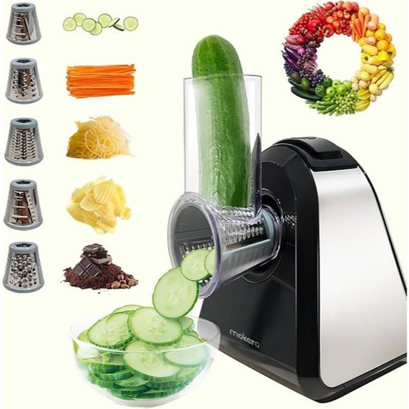 5-in-1 Electric Cheese Grater and Food Slicer