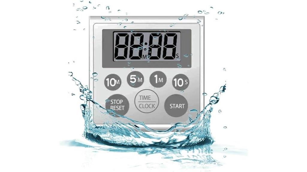 waterproof lcd shower timer
