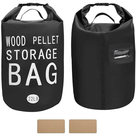 Waterproof 22LB Wood Pellet Storage Bag with Handles