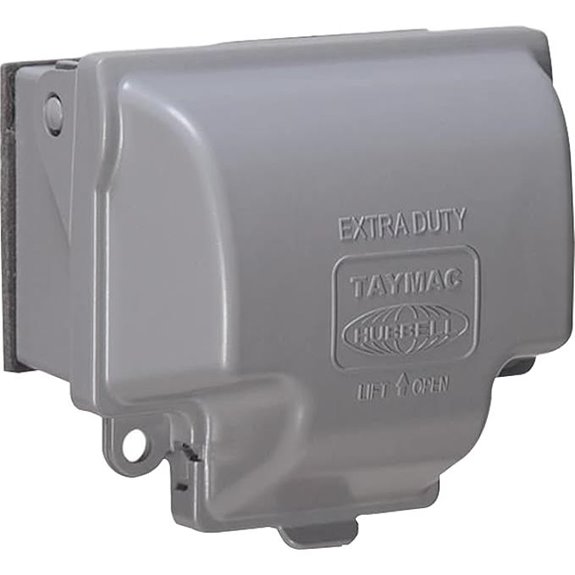 RaynGuard Metal Weatherproof Cover for 1-Gang Gray