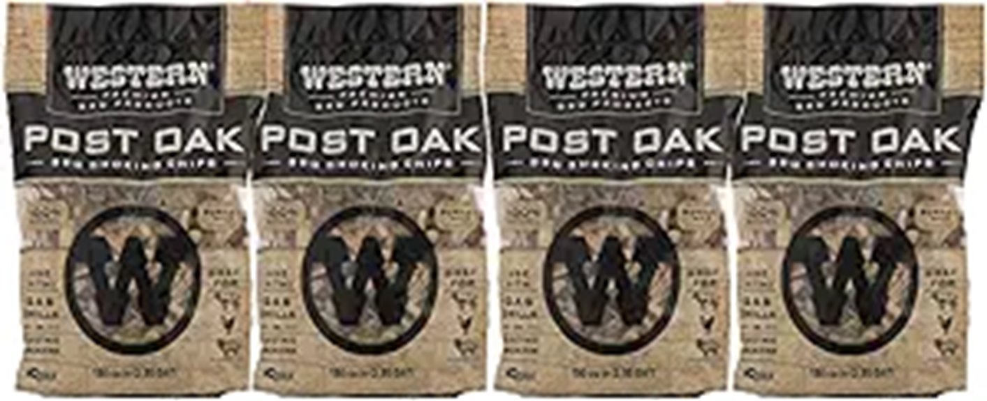 Western Post Oak BBQ Wood Chips for Smoking