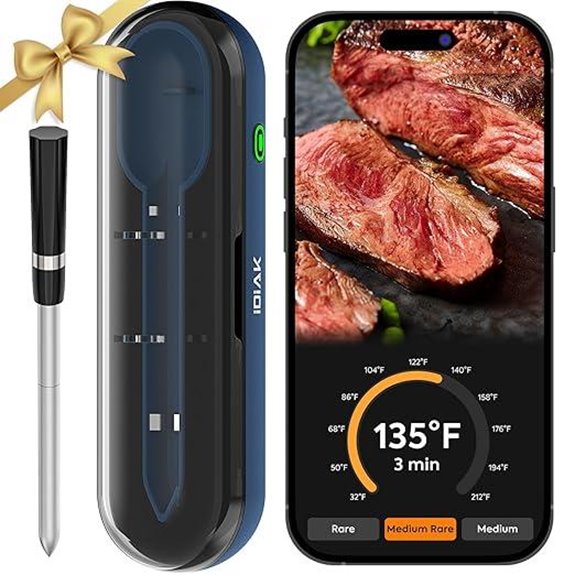 Wireless Meat Thermometer for Grilling and Smoking