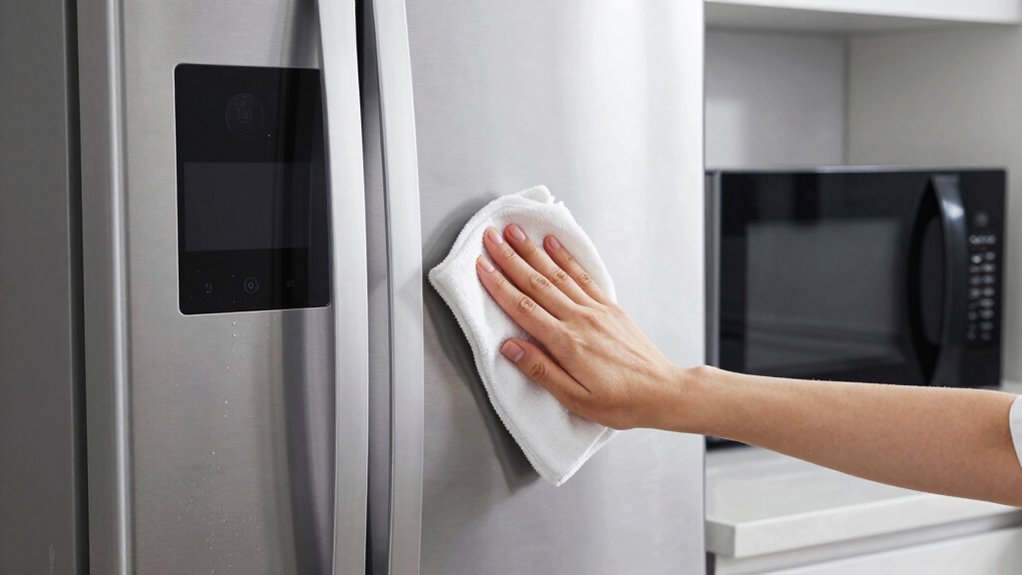 careful cleaning of connected appliances