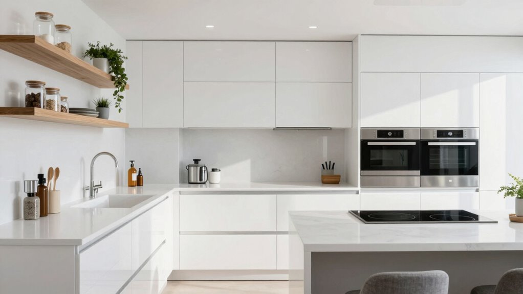 connected kitchen layout design