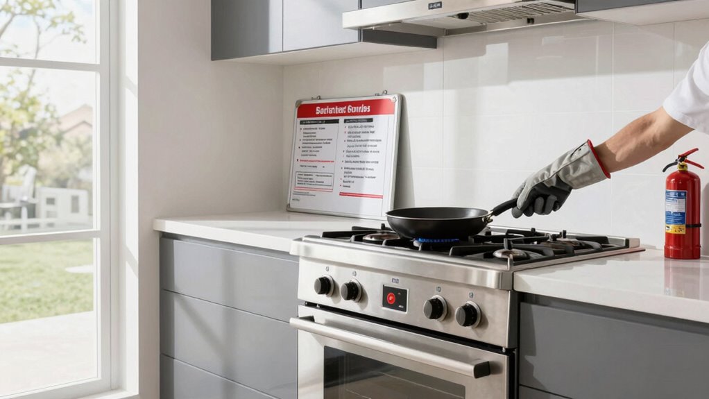 kitchen safety rules ignored