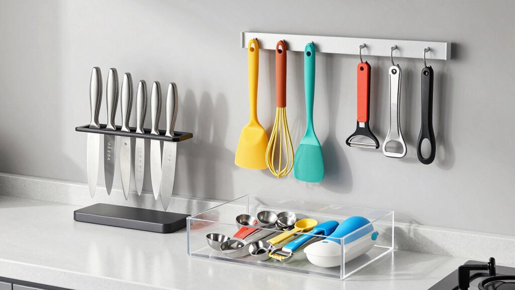organized accessible kitchen gadgets