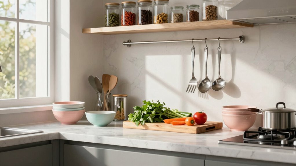 organized aesthetic functional kitchen