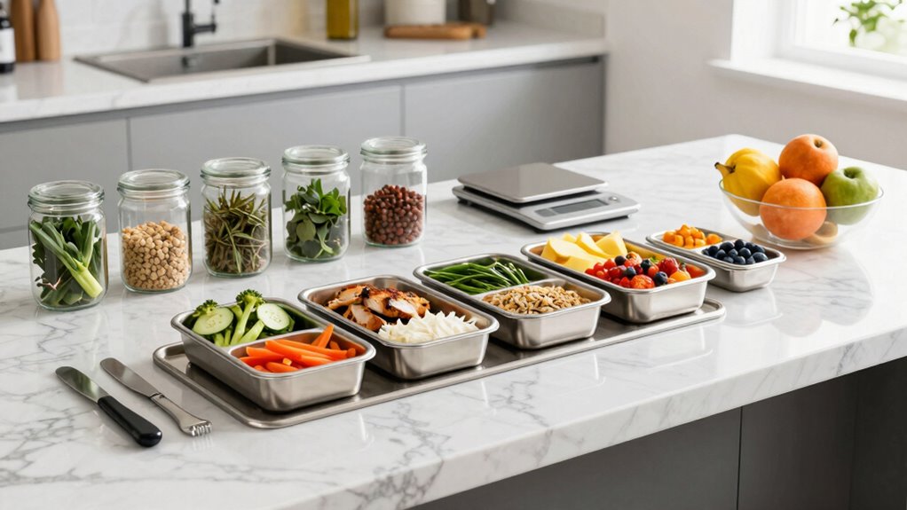 organized efficient meal prep