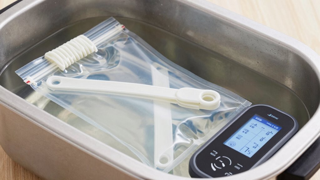 organized efficient sous vide setup