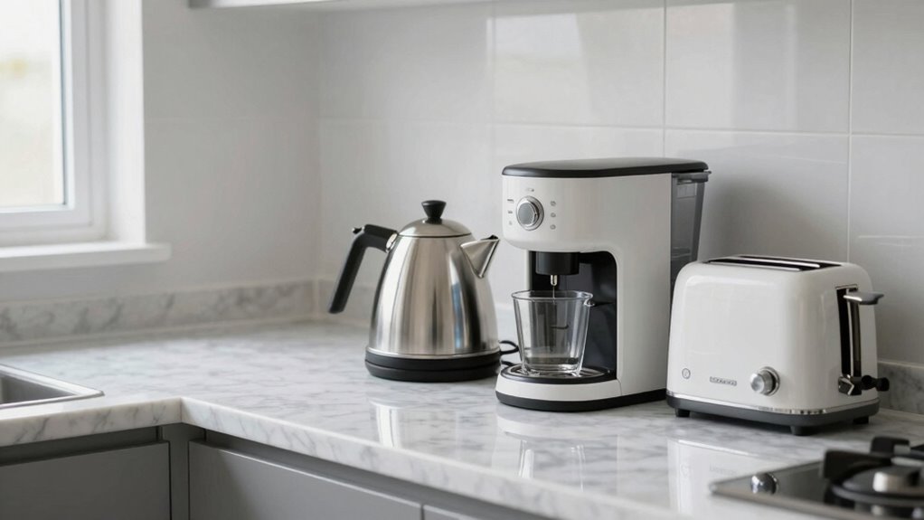 organized hygienic appliance surfaces