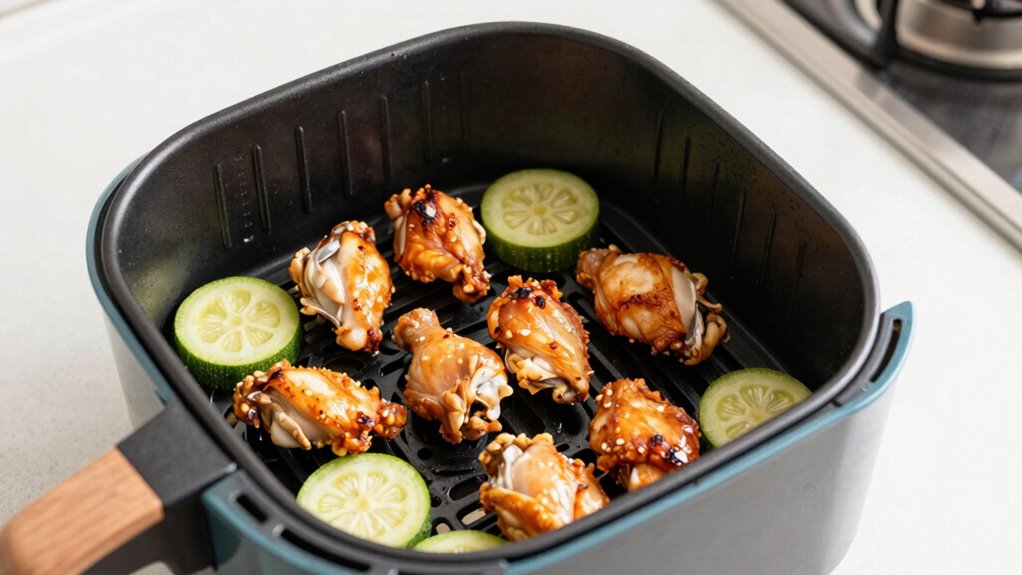 proper air fryer loading and cleaning