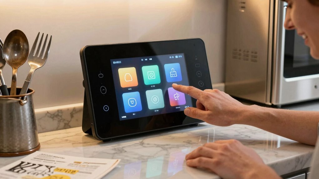 touchscreens enhance modern cooking