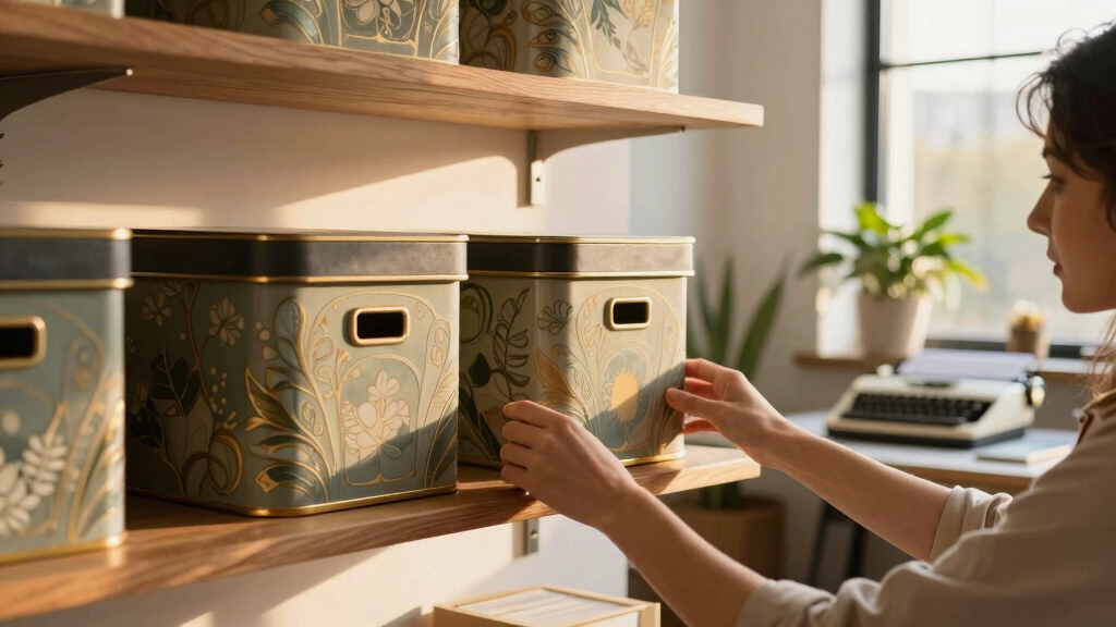 An Interior Designer’s Art Nouveau Home Office Has So Much Clever Storage