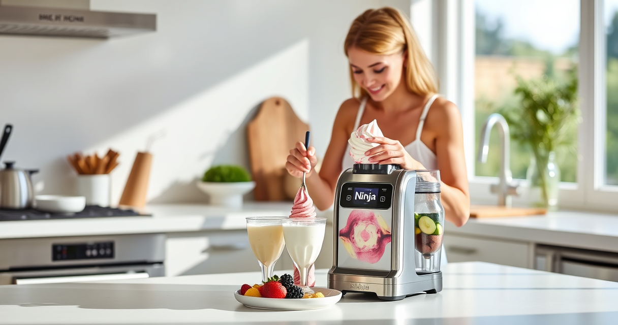 Stay Cool This Summer with the Ninja NC701 CREAMi Swirl Ice Cream Maker
