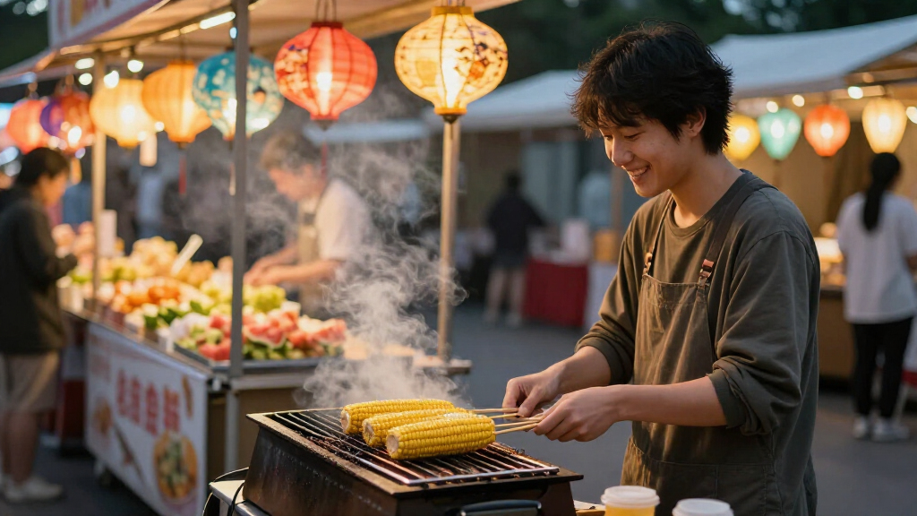 上博人民广场馆外 “舌尖上的美洲”夜市上新 “玉米神上班班” 更添松弛感2026-08-26 - 上海市人民政府