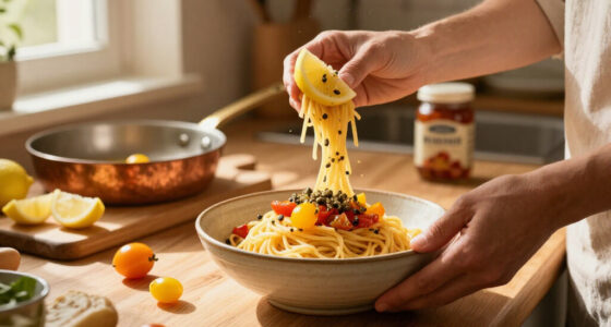 Spaghetti Con Colatura Di Alici, ’Nduja, Limone E Pomodorini Gialli