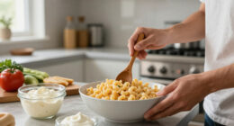 The Unexpected Ingredient Swap For The Creamiest 5-Minute Macaroni Salad