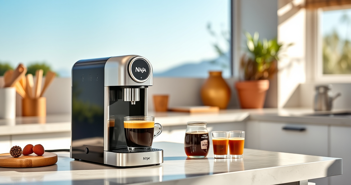 Ninja Luxe Café Mini: The Compact Coffee Maker for Summer Enthusiasts