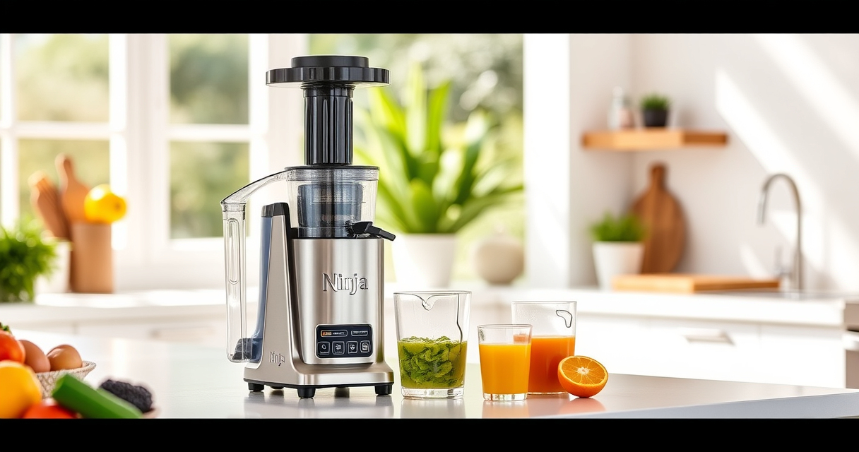 Summer Juicing Made Easy with Ninja NeverClog Cold Press Juicer
