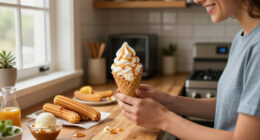 Taco Bell Churro Ice Cream Taco