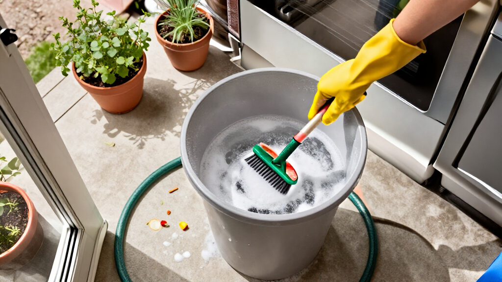 Smelling Your Garbage Cans? The Underrated Trick To Give Them A Deep Clean